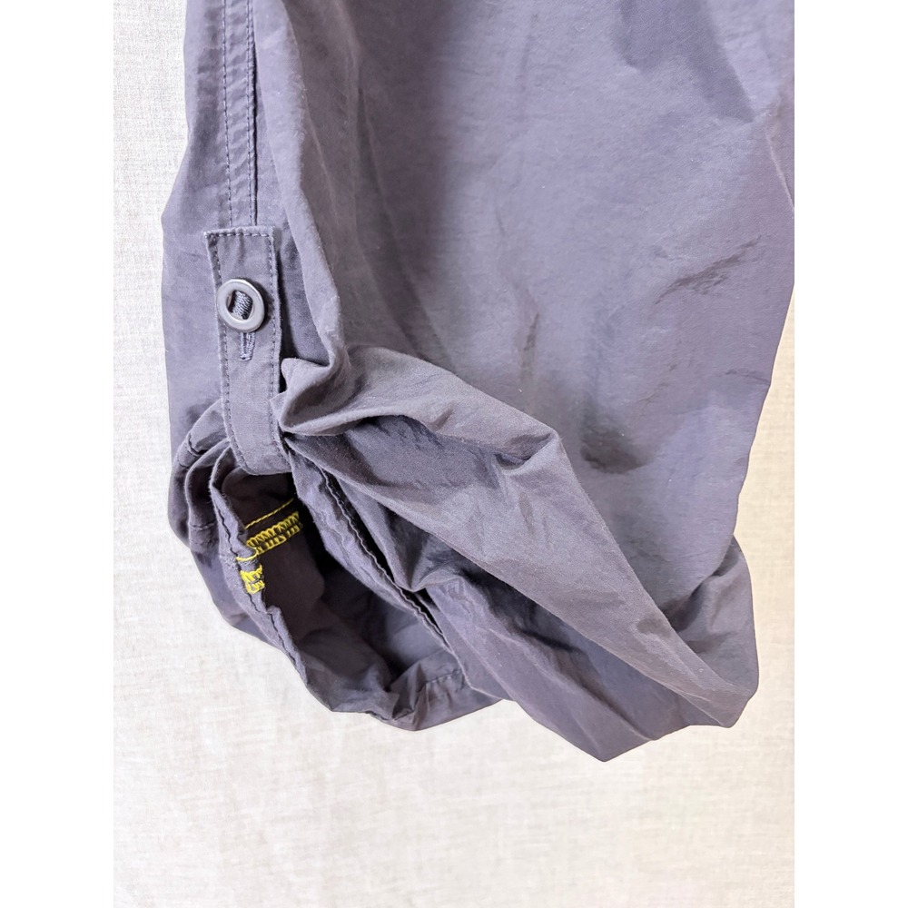 Lands End Gray Convertible Cargo Hiking Pants Roll Tab Capri Plus Size 24W - Picture 4 of 10